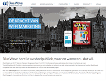 Tablet Screenshot of bluewavemarketing.be